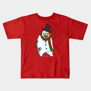 Christmas Snowman Kids T-Shirt